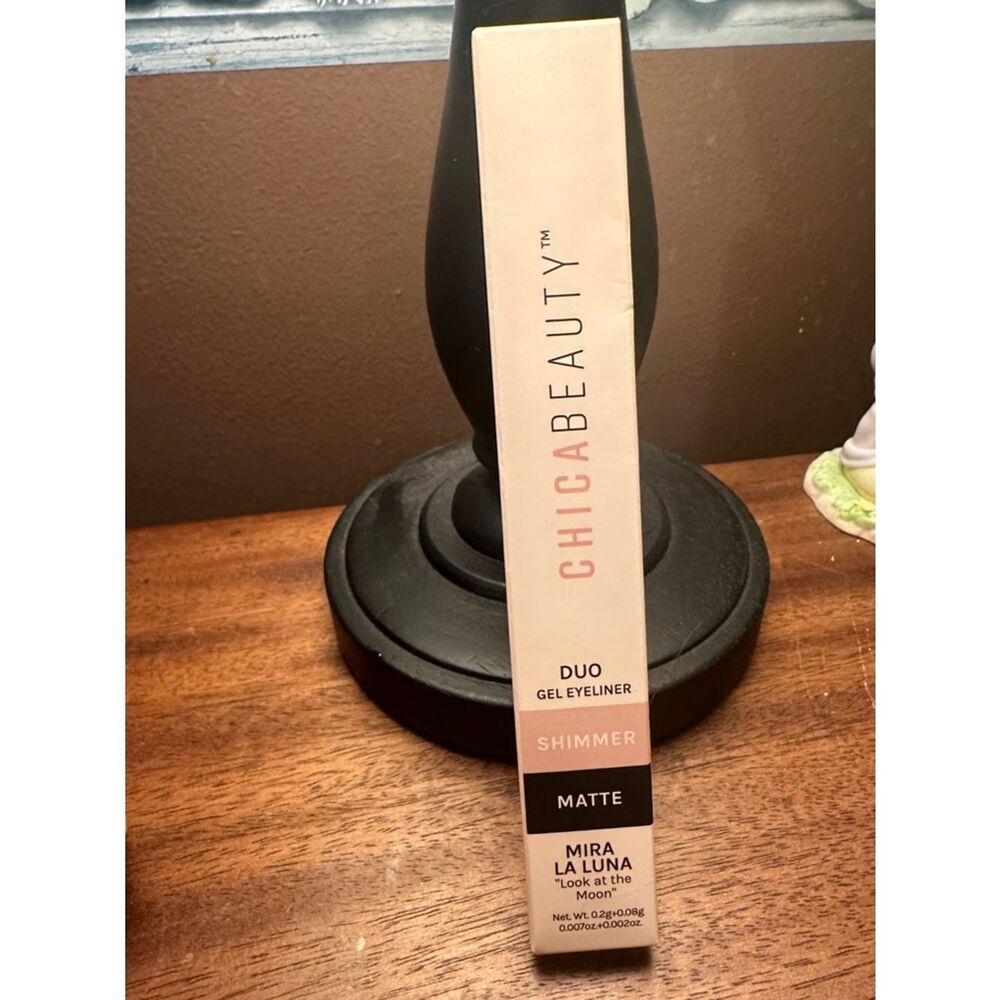 CHICABEAUTY Duo Gel Eyeliner - Shimmer & Matte (black) BNIB